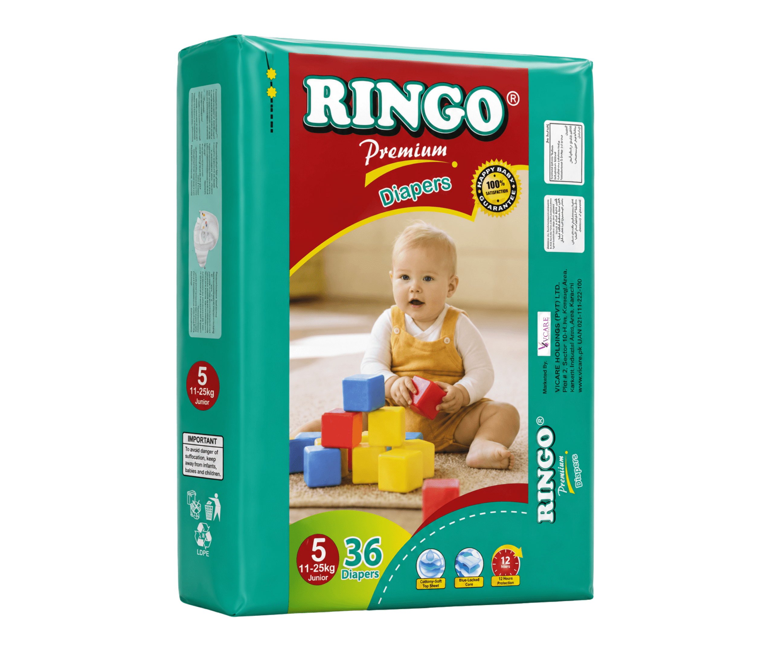 RINGO BABY DIAPER ECONOMY PACK XL 36